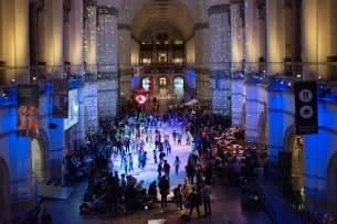 Skridskodisco på Nordiska museet