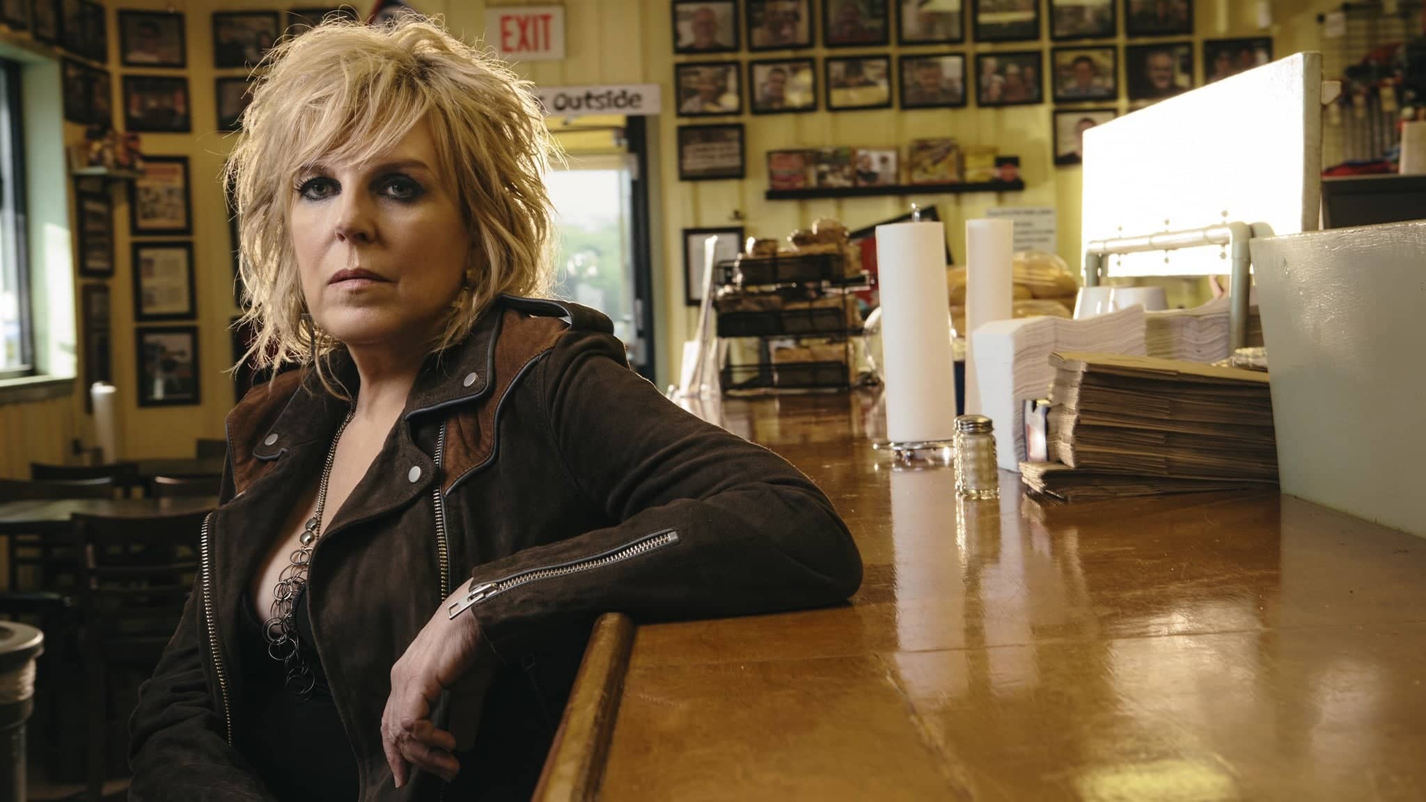 Lucinda Williams and her band