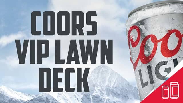 Coors VIP Lawn Deck