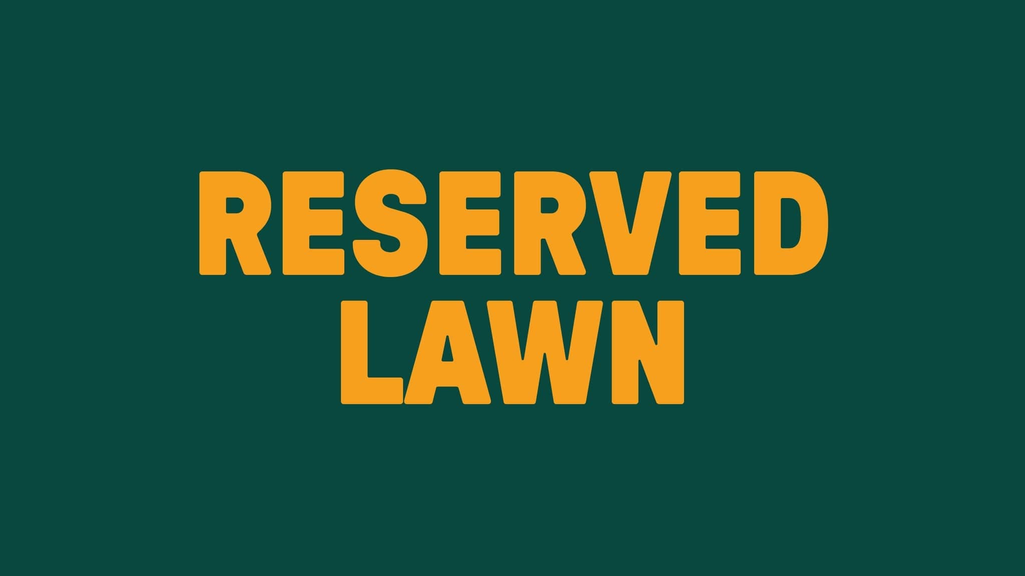 Reserved Lawn- Roxette - NOT A CONCERT TICKET