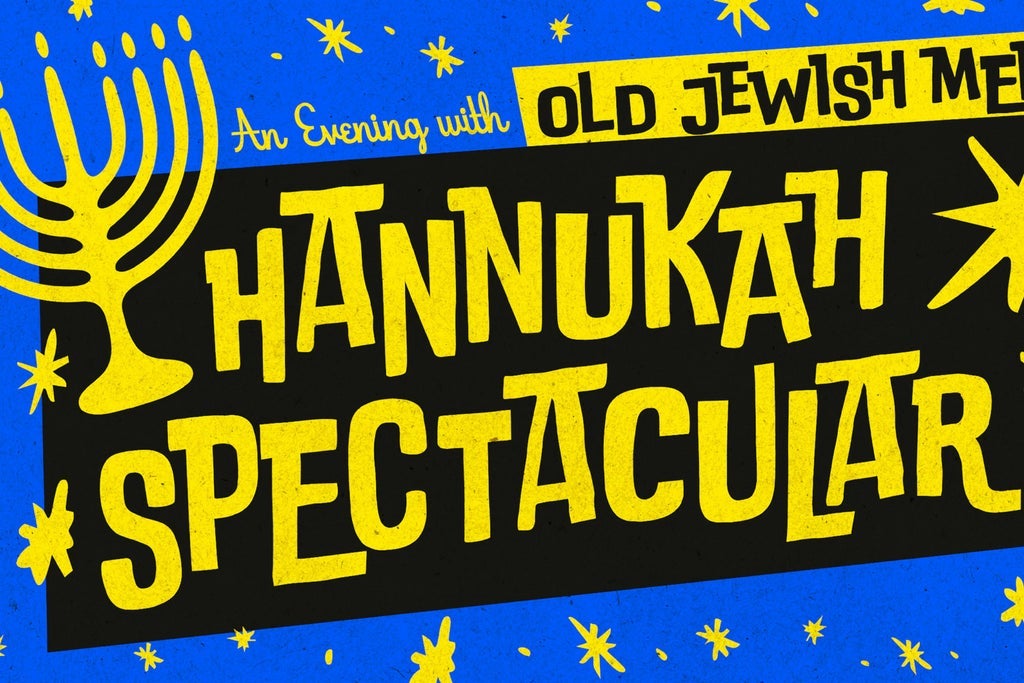 Old Jewish Men's Hanukkah Spectacular