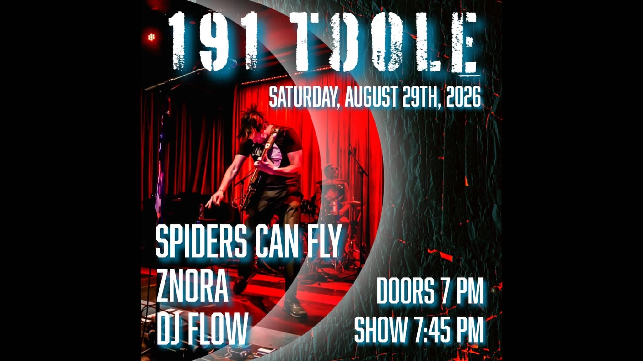 DJ Flow, Znora + Spiders Can Fly @ 191 Toole