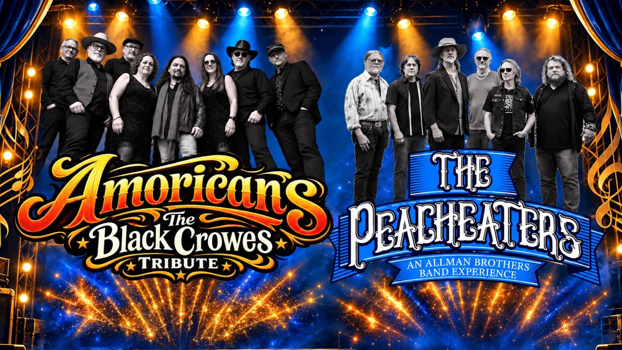 Peacheaters-Allman Brothers Tribute & Amoricans- Black Crowes Tribute
