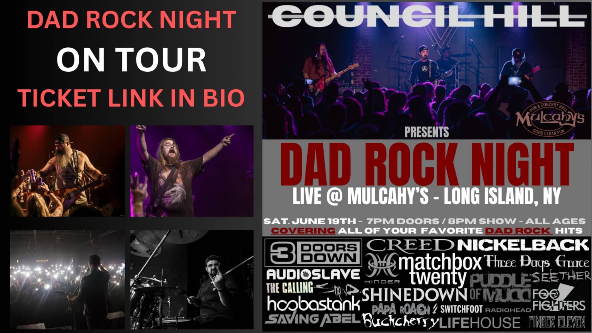 Dad Rock Night (2000s Rock Tribute) presented by Council Hill