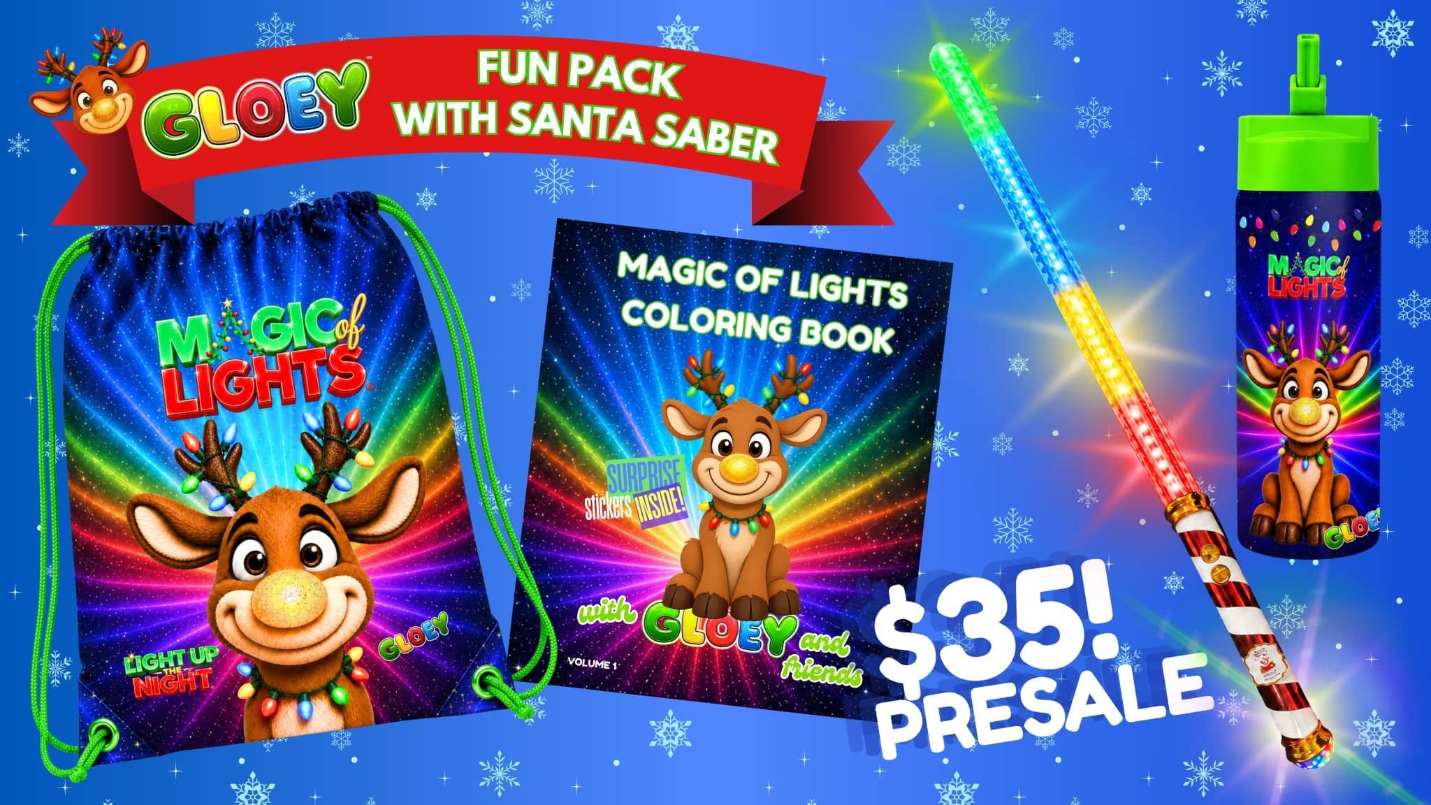 Magic Of Lights: Gloey Fun Pack with Santa Saber