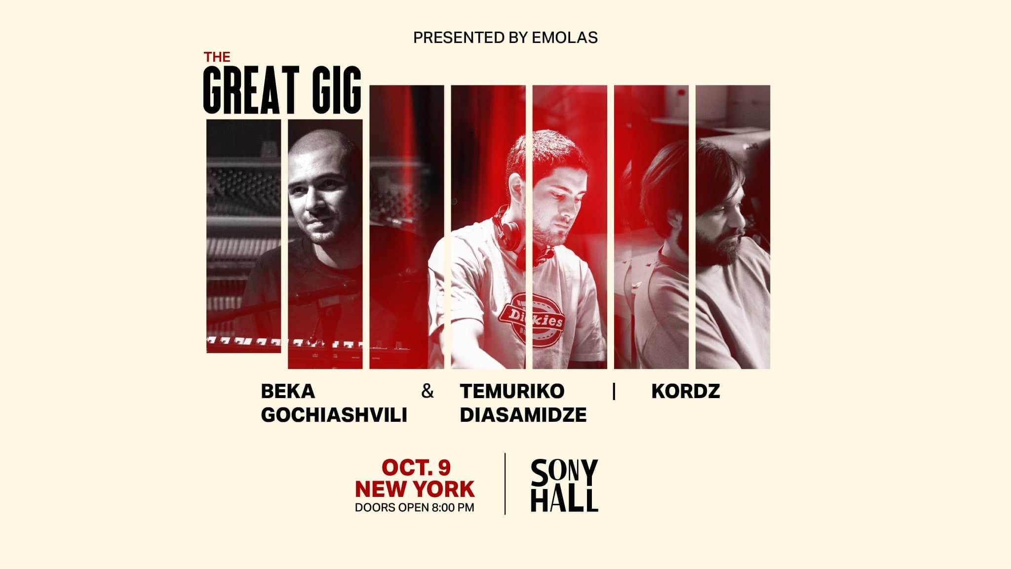 The Great Gig - Beka Gochiashvili, Temuriko Diasamidze, and KORDZ